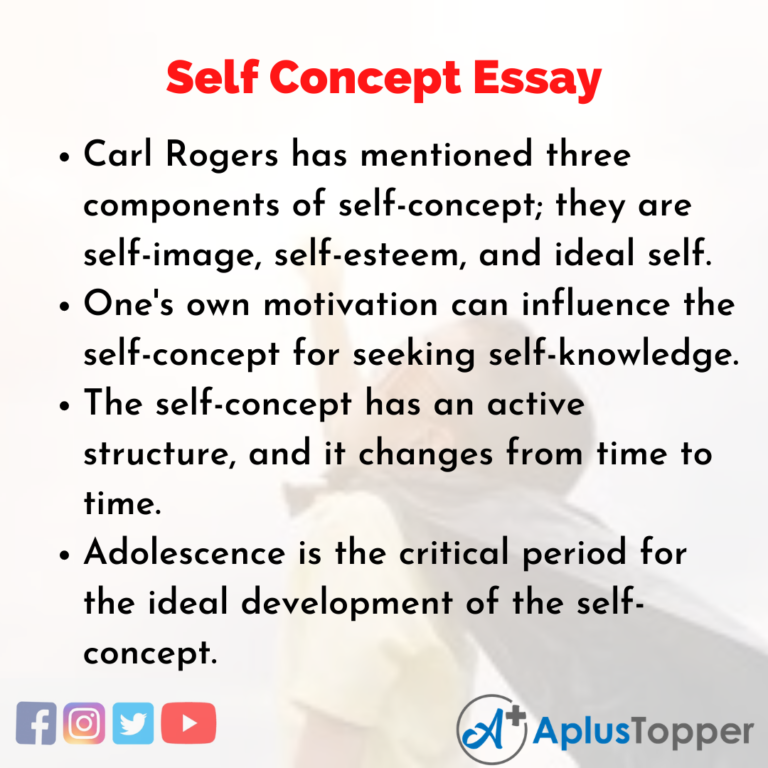 self concept essay brainly