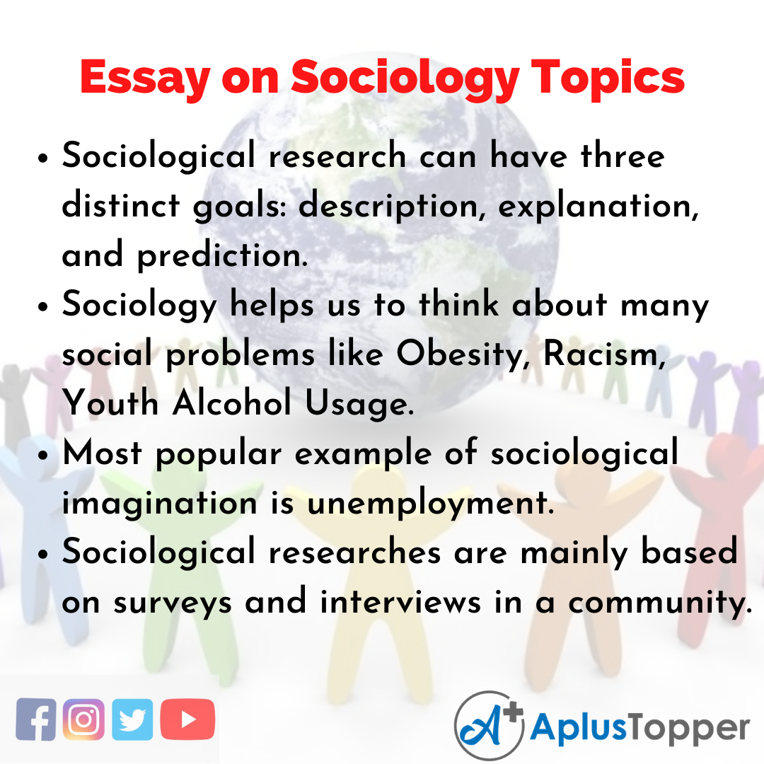 sociology research essay topics