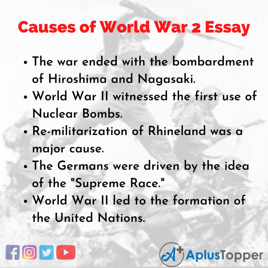 what were the main causes of ww2 essay