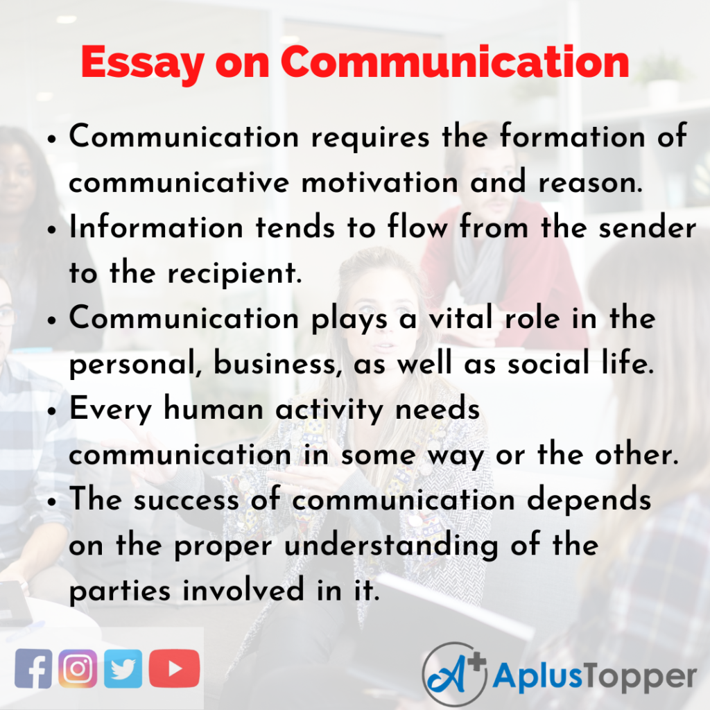 characteristics of communication essay