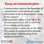 essay about communication at home