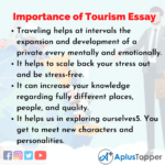 tourism essay 500 words