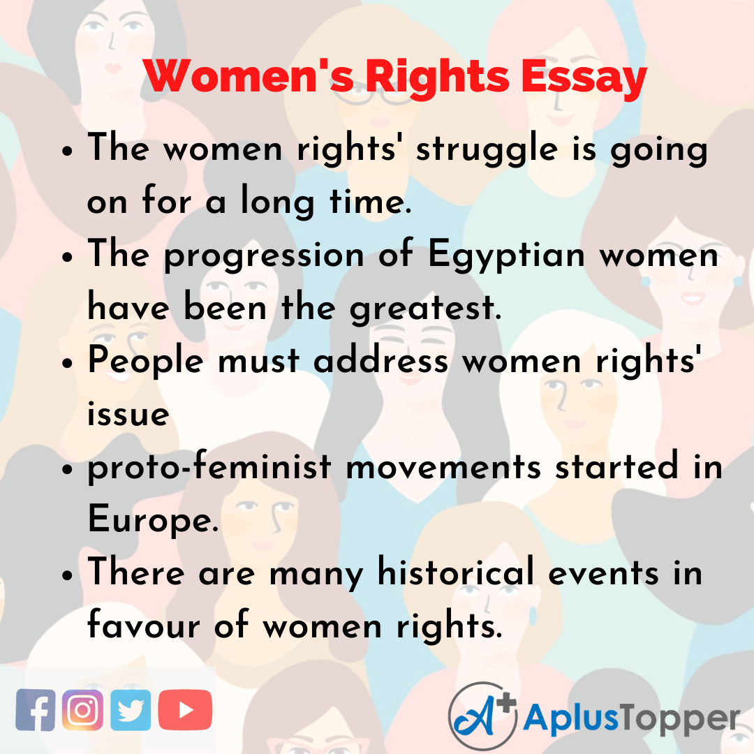 thesis statement of women's rights