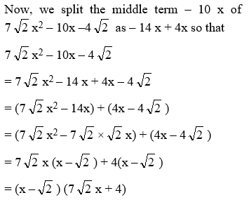How To Factorise A Polynomial By Splitting The Middle Term 6