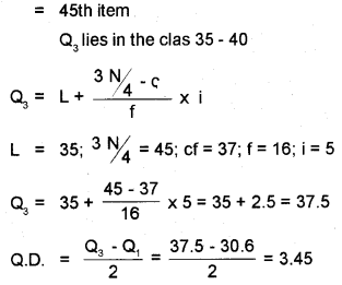 Plus One Economics Chapter Wise Previous Questions Chapter 16 Measures of Dispersion Q20.2