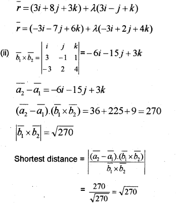 Plus Two Maths Chapter Wise Previous Questions Chapter 11 Three Dimensional Geometry 11