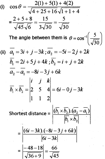 Plus Two Maths Chapter Wise Previous Questions Chapter 11 Three Dimensional Geometry 9