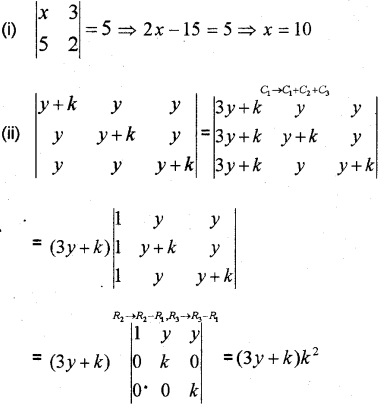 Plus Two Maths Chapter Wise Previous Questions Chapter 4 Determinants 32