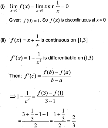 Plus Two Maths Chapter Wise Previous Questions Chapter 5 Continuity and Differentiability 10