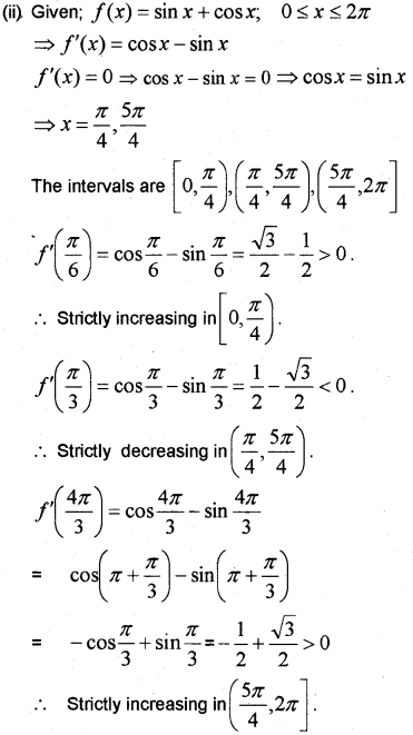 Plus Two Maths Chapter Wise Previous Questions Chapter 6 Application of Derivatives 10