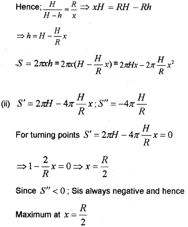 Plus Two Maths Chapter Wise Previous Questions Chapter 6 Application of Derivatives 15