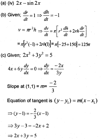 Plus Two Maths Chapter Wise Previous Questions Chapter 6 Application of Derivatives 18