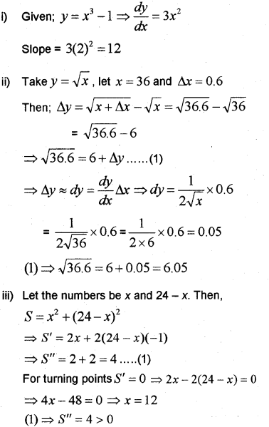 Plus Two Maths Chapter Wise Previous Questions Chapter 6 Application of Derivatives 9