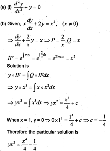 Plus Two Maths Chapter Wise Previous Questions Chapter 9 Differential Equations 9