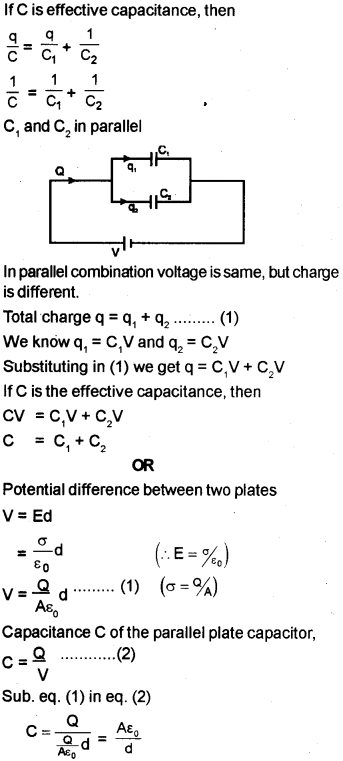 Plus Two Physics Chapter Wise Previous Questions Chapter 2 Electric Potential and Capacitance 26