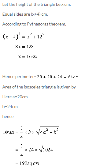 Selina Concise Mathematics Class 9 ICSE Solutions Area and Perimeter of Plane Figures image - 13