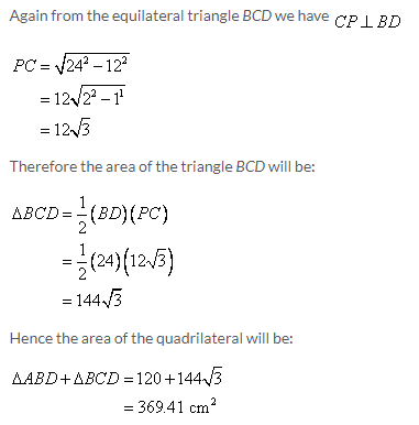 Selina Concise Mathematics Class 9 ICSE Solutions Area and Perimeter of Plane Figures image - 21