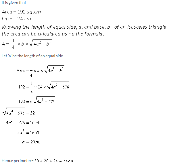 Selina Concise Mathematics Class 9 ICSE Solutions Area and Perimeter of Plane Figures image - 6