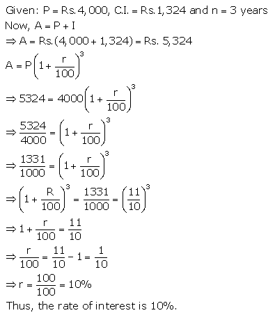 Selina Concise Mathematics Class 9 ICSE Solutions Compound Interest (Using Formula) 11