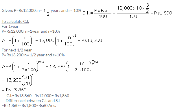 Selina Concise Mathematics Class 9 ICSE Solutions Compound Interest (Using Formula) 38