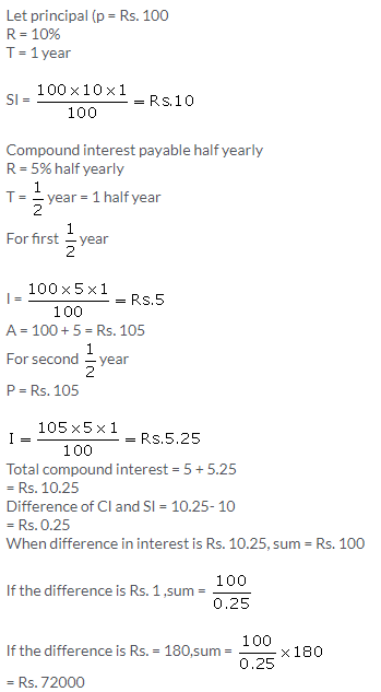 Selina Concise Mathematics Class 9 ICSE Solutions Compound Interest (Without using formula) 18