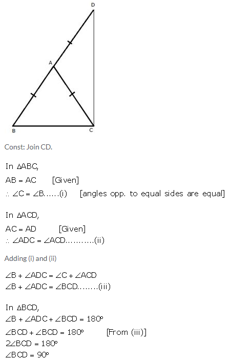 Selina Concise Mathematics Class 9 ICSE Solutions Isosceles Triangles 25