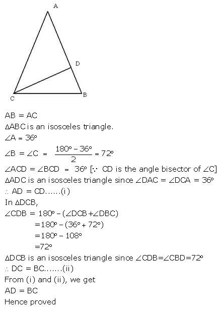 Selina Concise Mathematics Class 9 ICSE Solutions Isosceles Triangles 26