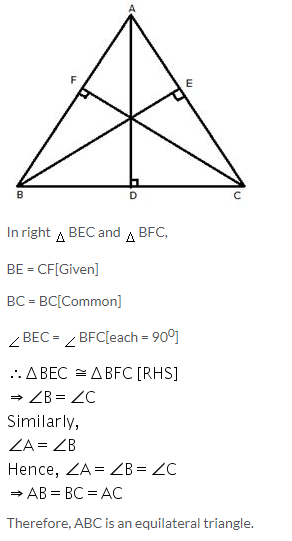 Selina Concise Mathematics Class 9 ICSE Solutions Isosceles Triangles 49