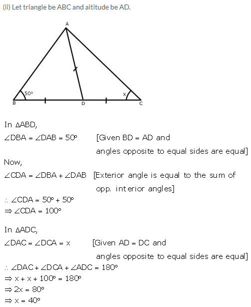 Selina Concise Mathematics Class 9 ICSE Solutions Isosceles Triangles 5