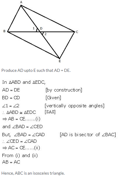 Selina Concise Mathematics Class 9 ICSE Solutions Isosceles Triangles 51