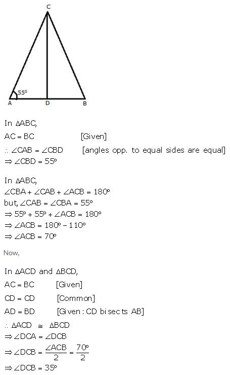 Selina Concise Mathematics Class 9 ICSE Solutions Isosceles Triangles 8