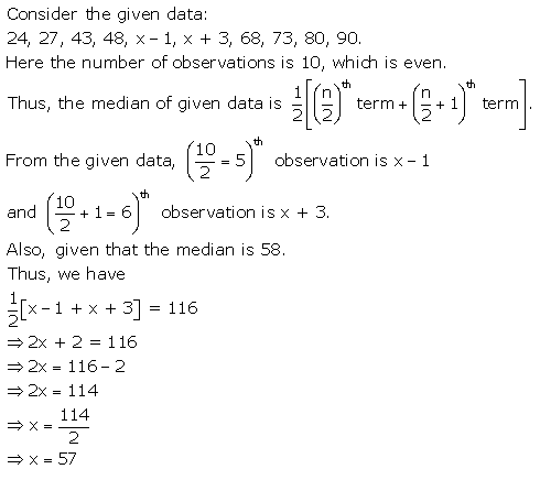 Selina Concise Mathematics Class 9 ICSE Solutions Mean and Median image - 32