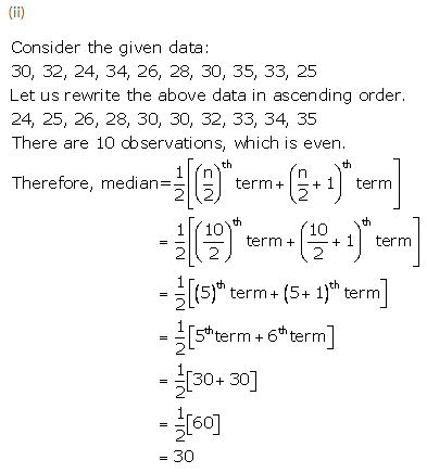 Selina Concise Mathematics Class 9 ICSE Solutions Mean and Median image - 34