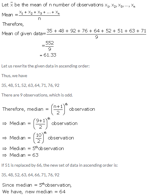 Selina Concise Mathematics Class 9 ICSE Solutions Mean and Median image - 35