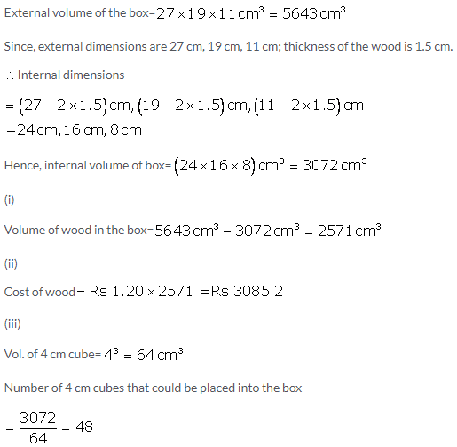 Selina Concise Mathematics Class 9 ICSE Solutions Solids [Surface Area and Volume of 3-D Solids] image - 10