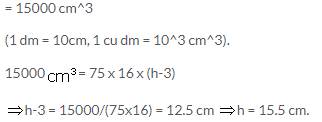 Selina Concise Mathematics Class 9 ICSE Solutions Solids [Surface Area and Volume of 3-D Solids] image - 12
