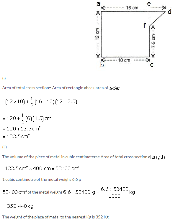 Selina Concise Mathematics Class 9 ICSE Solutions Solids [Surface Area and Volume of 3-D Solids] image - 21