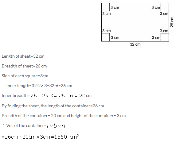 Selina Concise Mathematics Class 9 ICSE Solutions Solids [Surface Area and Volume of 3-D Solids] image - 23