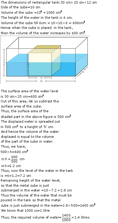 Selina Concise Mathematics Class 9 ICSE Solutions Solids [Surface Area and Volume of 3-D Solids] image - 35
