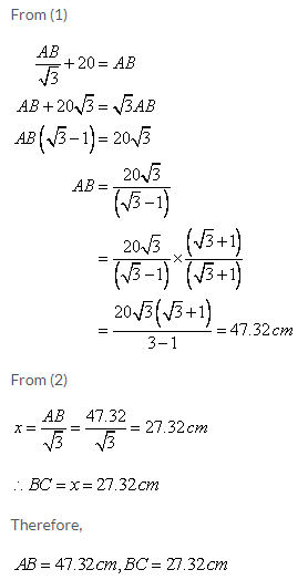 Selina Concise Mathematics Class 9 ICSE Solutions Solution of Right Triangles image - 23