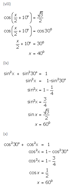 Selina Concise Mathematics Class 9 ICSE Solutions Trigonometrical Ratios of Standard Angles image - 38