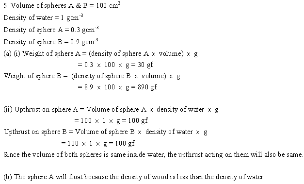 Selina Concise Physics Class 9 ICSE Solutions Upthrust in Fluids, Archimedes' Principle and Floatation image - 11