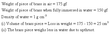 Selina Concise Physics Class 9 ICSE Solutions Upthrust in Fluids, Archimedes' Principle and Floatation image - 13