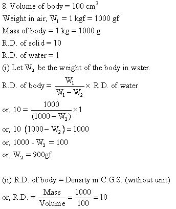 Selina Concise Physics Class 9 ICSE Solutions Upthrust in Fluids, Archimedes' Principle and Floatation image - 27