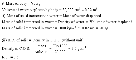 Selina Concise Physics Class 9 ICSE Solutions Upthrust in Fluids, Archimedes' Principle and Floatation image - 28