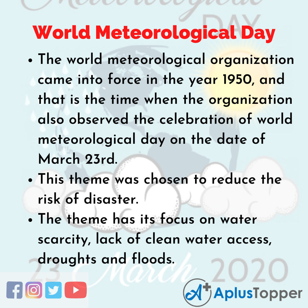 10 Lines about World Meteorological Day