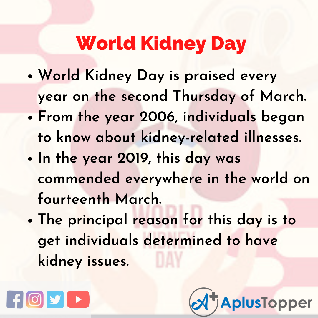 10 Lines of World Kidney Day