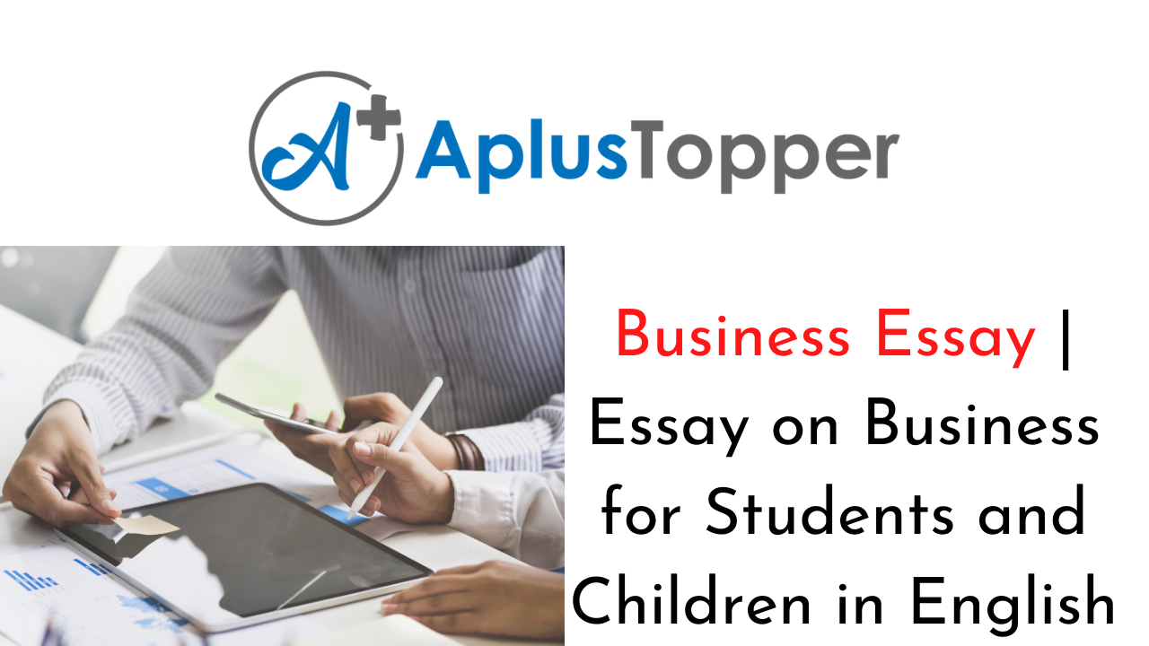 essay writing about business
