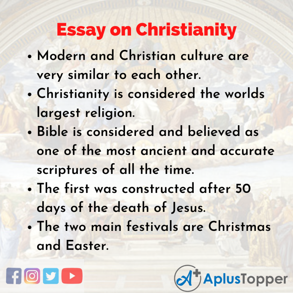 essay about christianity brainly