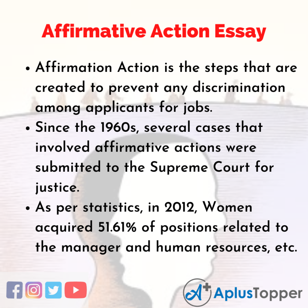 affirmative action essay